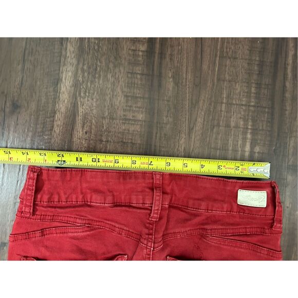 7 For All Mankind High-Rise Ankle Skinny Jeans in Bril Red, Sz 4, MSRP $179 - Picture 12 of 12
